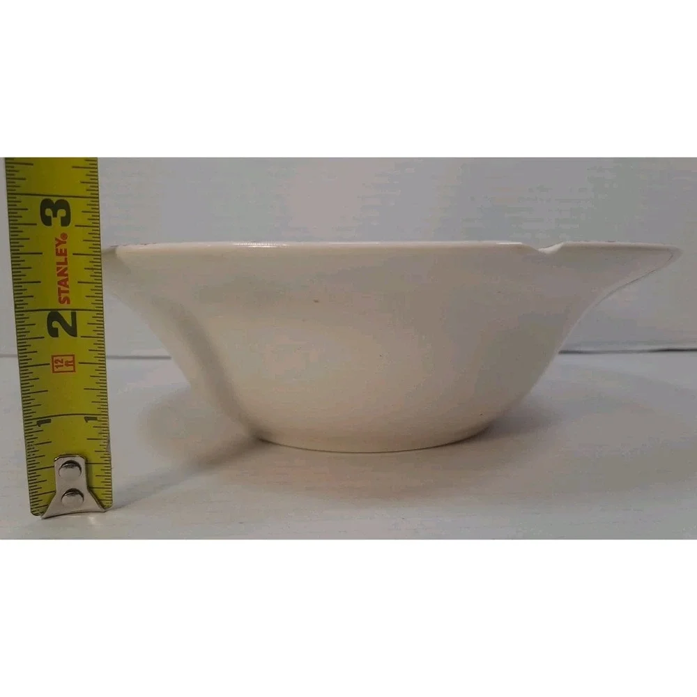 Vintage Triumph American Limoges China Vermillion‎ Rose 22K Gold Mixing Bowl